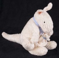 Kangaroo Musical White Plush Lovey